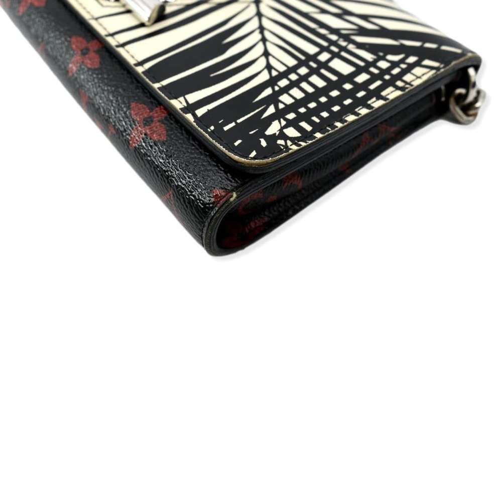 LOUIS VUITTON Monogram Palm Twist Chain Wallet White - Picture 8 of 13